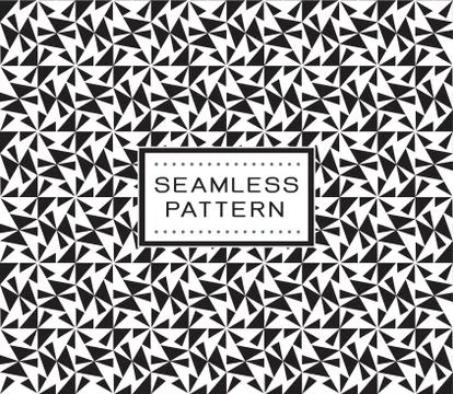 Retro seamless pattern with simple line geometric concept. Stock Illustration