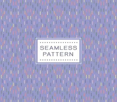 Retro seamless pattern with simple line geometric concept. Stock Illustration