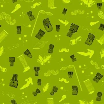 Retro Seamless Pattern. Vector Illustration Stock Illustration