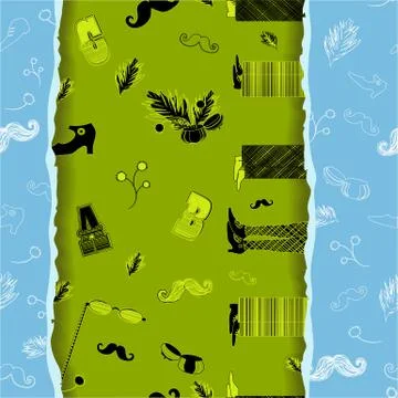 Retro Seamless Pattern. Vector Illustration Stock Illustration