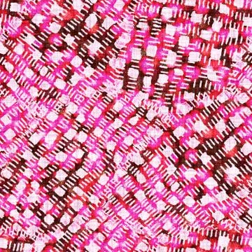 Retro seamless scribble glitch pattern. Modern printed abstract woven linen Illustrazione stock