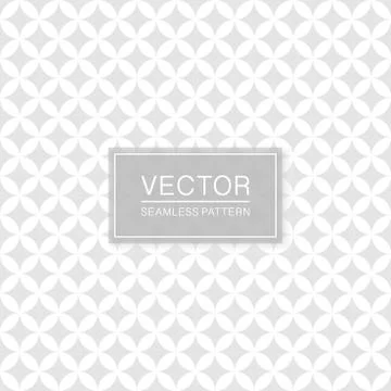 Retro seamless textile pattern - repeatable geometric design. White and grey Illustrazione stock