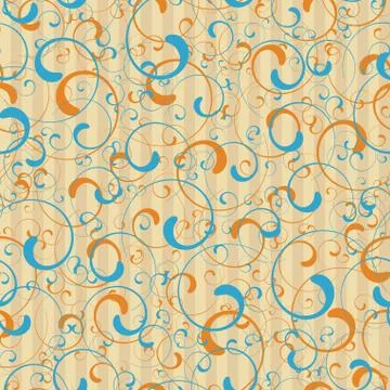 Retro seamless tile Stock Illustration