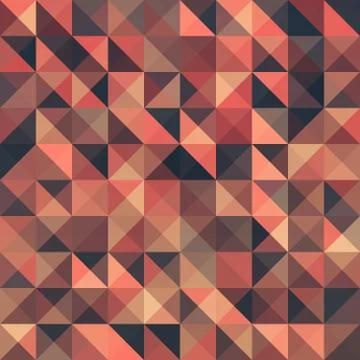 Retro seamless triangle abstract pattern. Stock Illustration