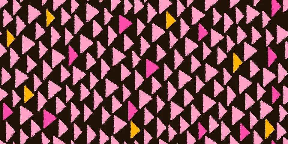 Retro seamless triangle geometric pattern background Stock Illustration