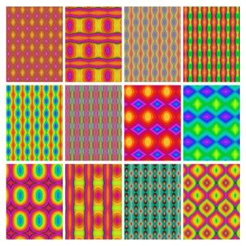 Retro seamless wallpapers Stock Illustration