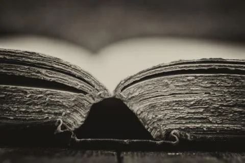 Retro setting and effect of antique vintage books Stock Photos