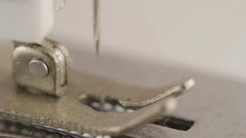 Retro Sewing machine macro Stock Footage 146202154