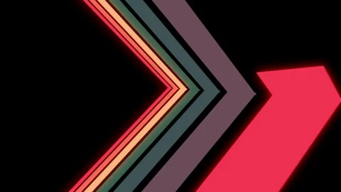 Retro shape line animation on black background retro style vintage look 스톡 동영상 246683671