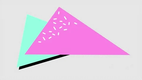 Retro Shapes Loop Stock Footage 237990139