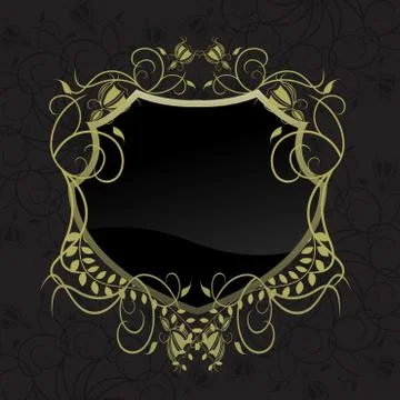 Retro shield - vector Stock Illustration