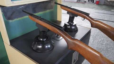 Retro Shooting Gallery Stock Footage 293963728