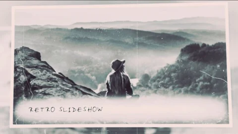 Retro Slideshow 库存 After Effects
