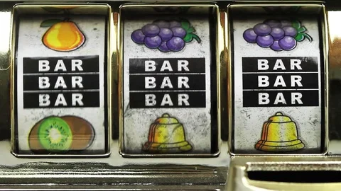 Retro slots bar Stock Footage 86457703