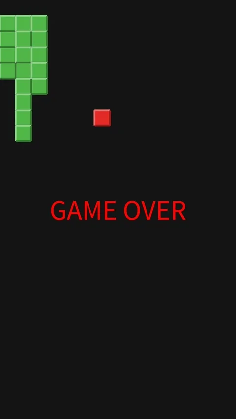 Retro Snake Gameplay - 8-bit Arcade Animation Stock Footage 311816906