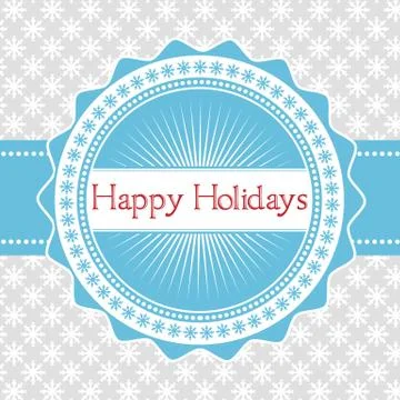 Retro Snowflake Frame Background Stock Illustration