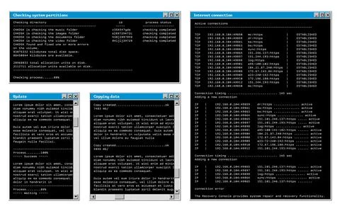 Retro software windows interface, browser tabs Stock Illustration