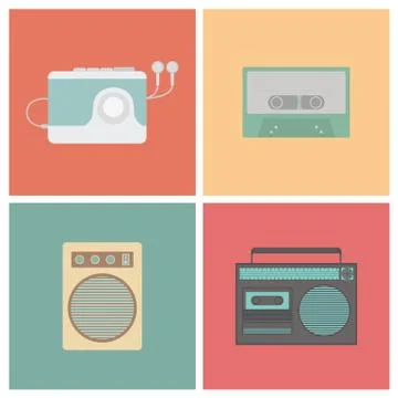 Retro sound Stock Illustration