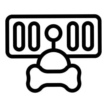 Retro space invader alien icon Stock Illustration