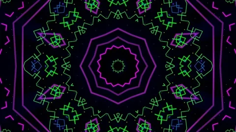 Retro Space Kaleidoscope Stock Footage 72273708