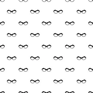 Retro spectacles pattern seamless vector Stock Illustration