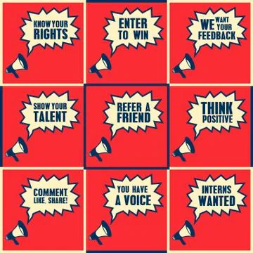 Retro speech bubble Stock Illustration