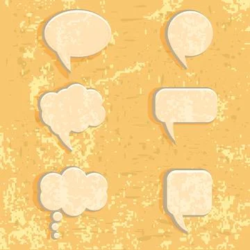 Retro speech bubble Stock Illustration