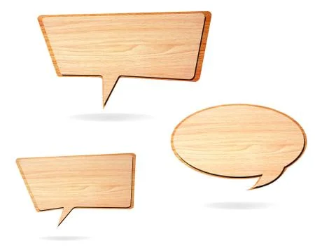 Retro speech bubbles from splat on white background Stock Photos