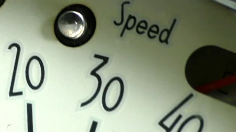 Retro speedometer on pink scooter Stock Footage 68451909