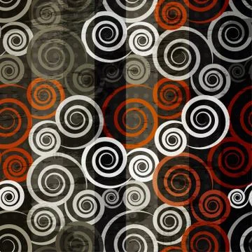 Retro spiral seamless Stock Illustration
