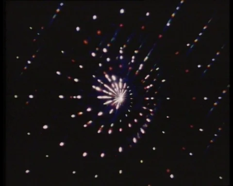 RETRO SPIRAL / STAR IN MOTION EFFECT / BACKGROUND Stock Footage 117970024