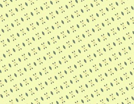 Retro spring berry contour tile using shark-fin inspired motif and pale lea.. Stock Illustration