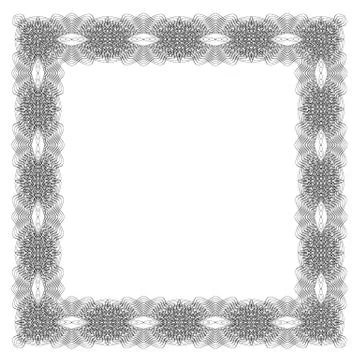 Retro Square Frame 库存插图