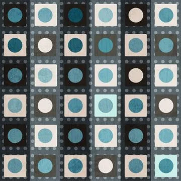 Retro square seamless pattern Stock Illustration