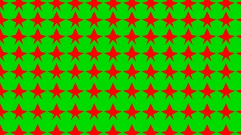 Retro Star Pattern Animation with Rhythmic Grid of Red Stars Stock Footage 340899332