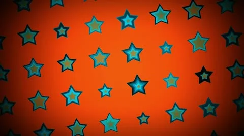 Retro Star Rotating Background Stock Footage 10717409