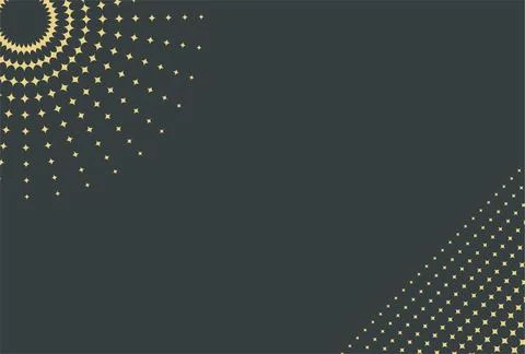 Retro Starburst Halftone Radial Pattern With Pale Yellow Dots on Dark Teal .. Illustrazione stock