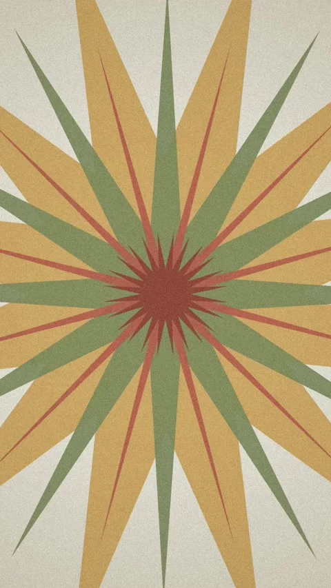 Retro starburst pattern rotating pulsing seamless loop motion Stock Footage 346934267