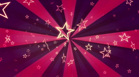Retro Stars R4 Looping Animated Background Stock Footage