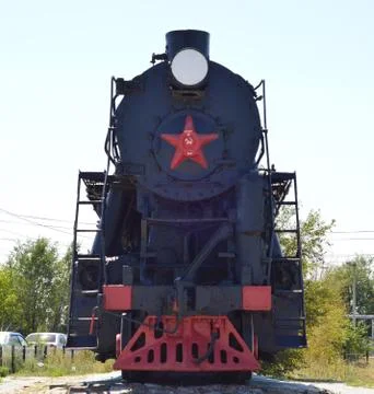Retro steam train Stock Photos