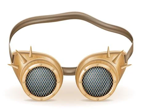Retro steampunk style glasses vector illustration Stock Illustration