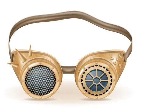 Retro steampunk style glasses vector illustration Stock Illustration
