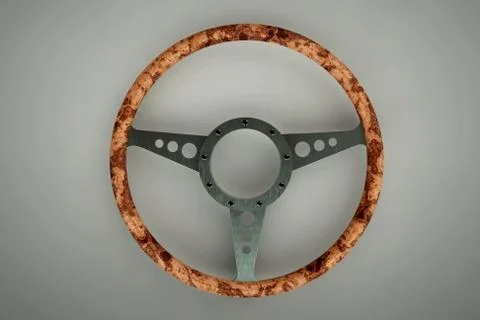 Retro steering wheel Stock Illustration