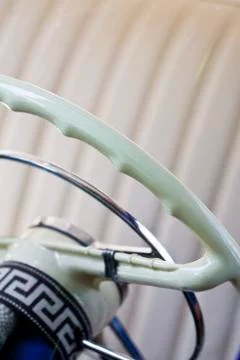 Retro steering wheel Stock Photos