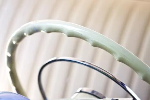 Retro steering wheel Stock Photos