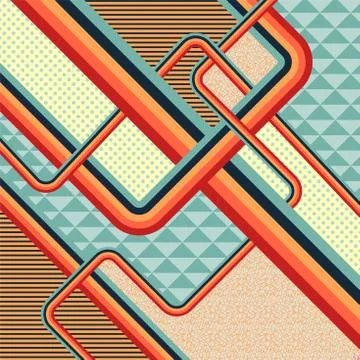 Retro stile abstract  background. Illustrazione stock
