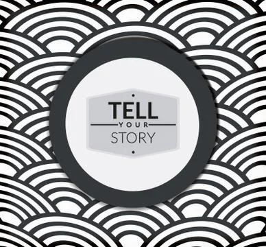 Retro stilized brochure design Stock Illustration