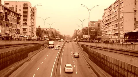 Retro Street Stock Footage 83656682