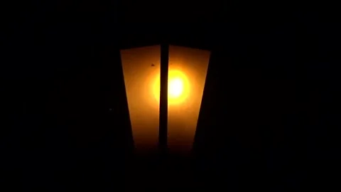 Retro street lamp Stock Footage 296957409