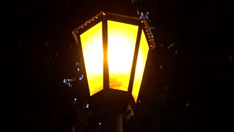 Retro street lamp  Stock Footage 296957417